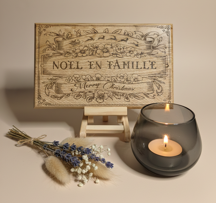 Planches et dessous de plats de Noël