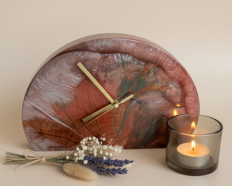 Pendule "Lune rouge"